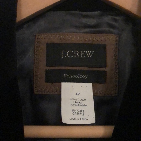 Beautiful Black Velvet J.Crew Schoolboy Blazer 4P - Picture 2 of 5